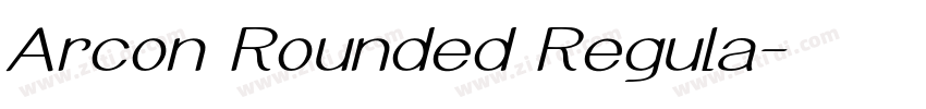 Arcon Rounded Regula字体转换